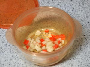 電子レンジで離乳食